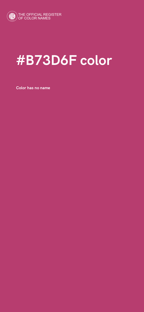 #B73D6F color image