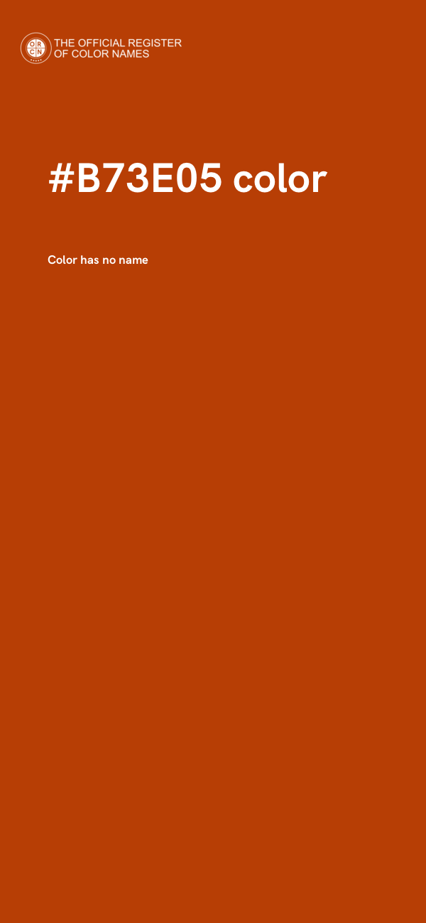 #B73E05 color image
