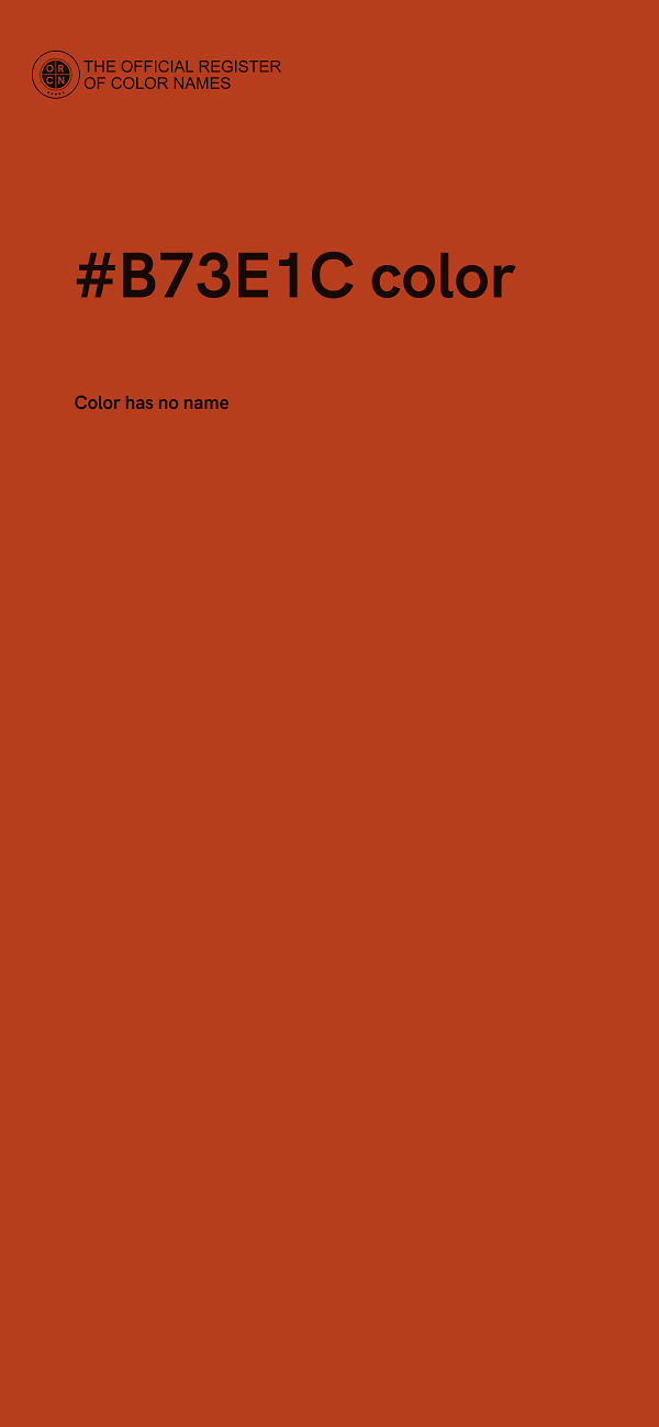 #B73E1C color image