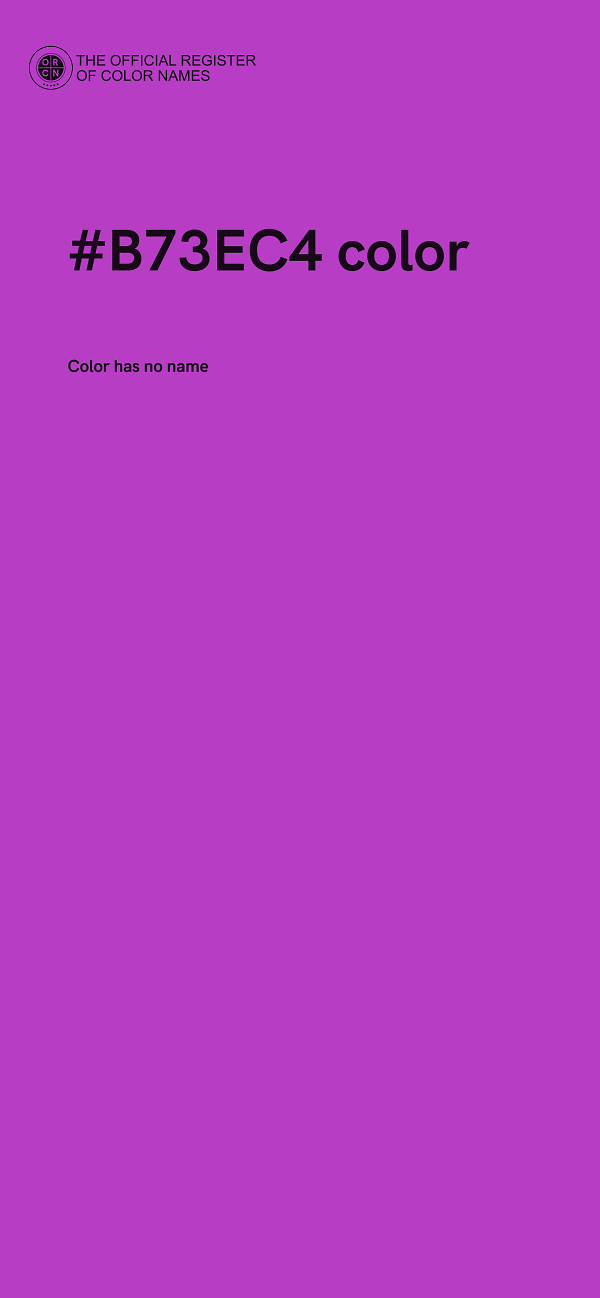 #B73EC4 color image