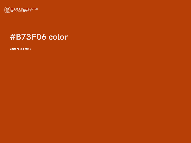 #B73F06 color image