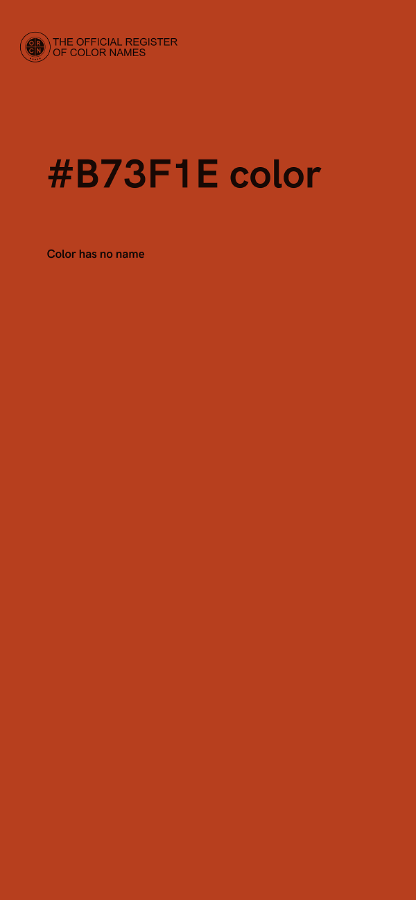 #B73F1E color image