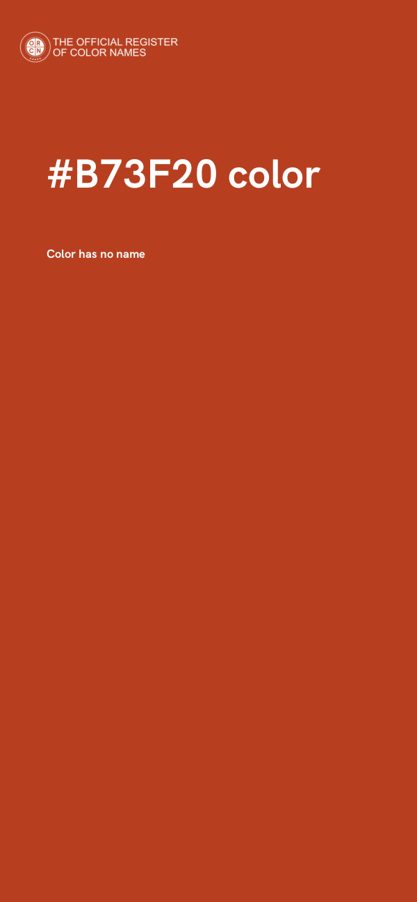 #B73F20 color image