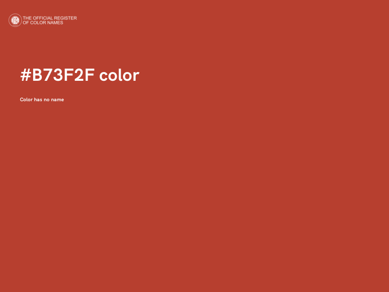 #B73F2F color image