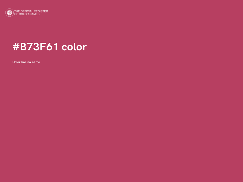 #B73F61 color image