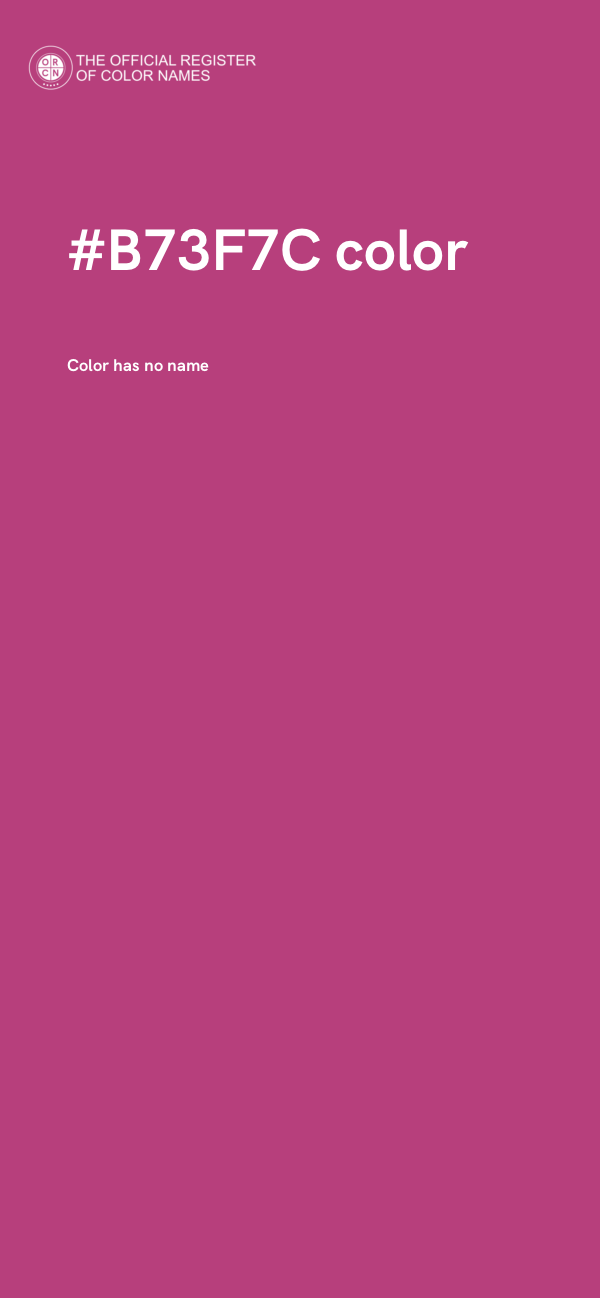 #B73F7C color image