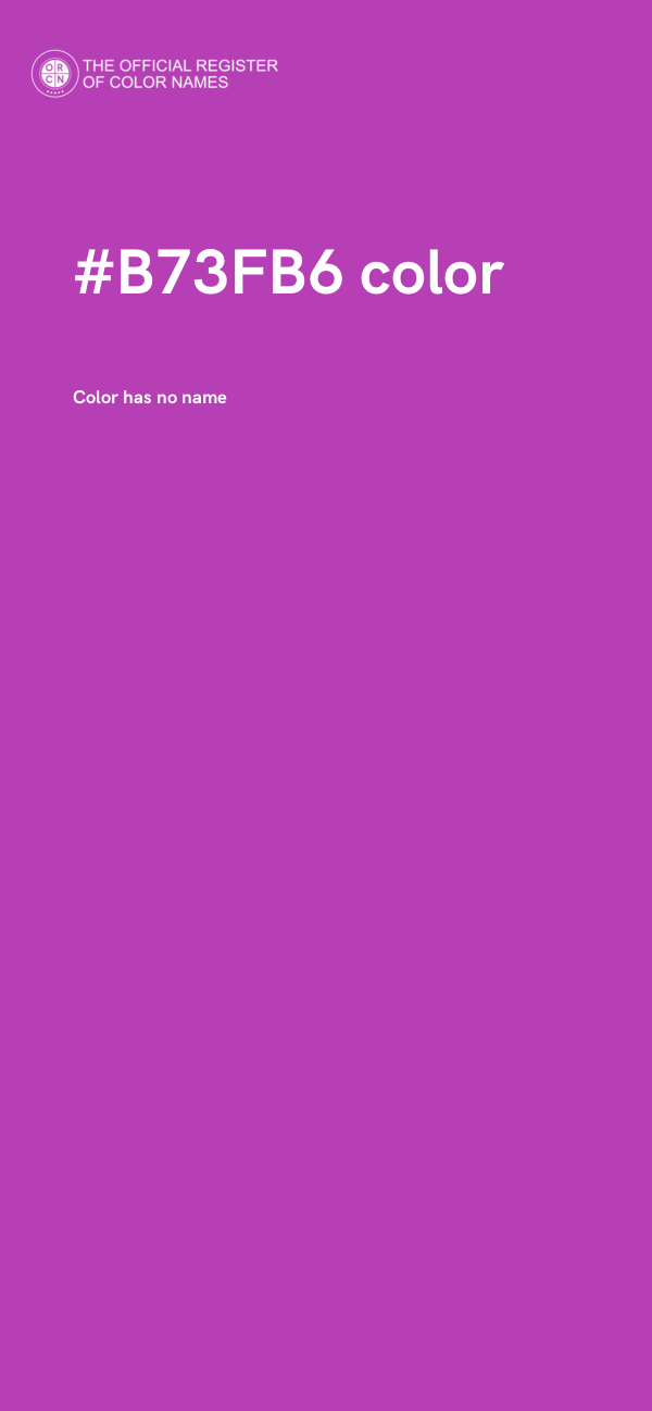 #B73FB6 color image