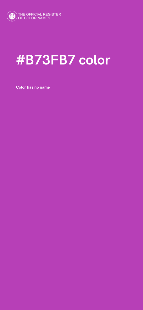 #B73FB7 color image