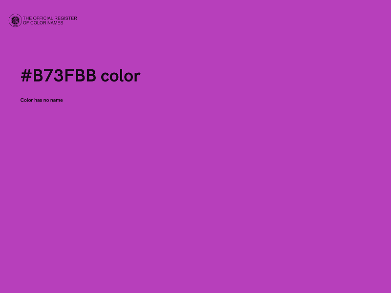 #B73FBB color image