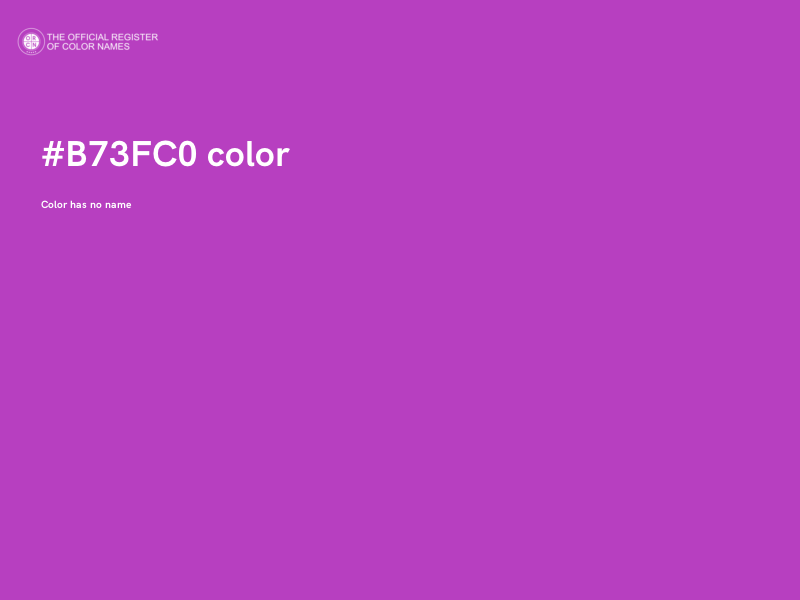 #B73FC0 color image