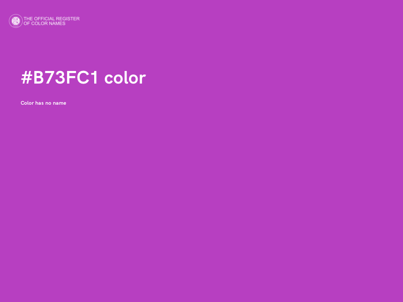 #B73FC1 color image