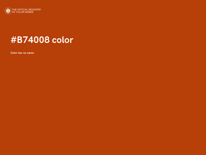 #B74008 color image