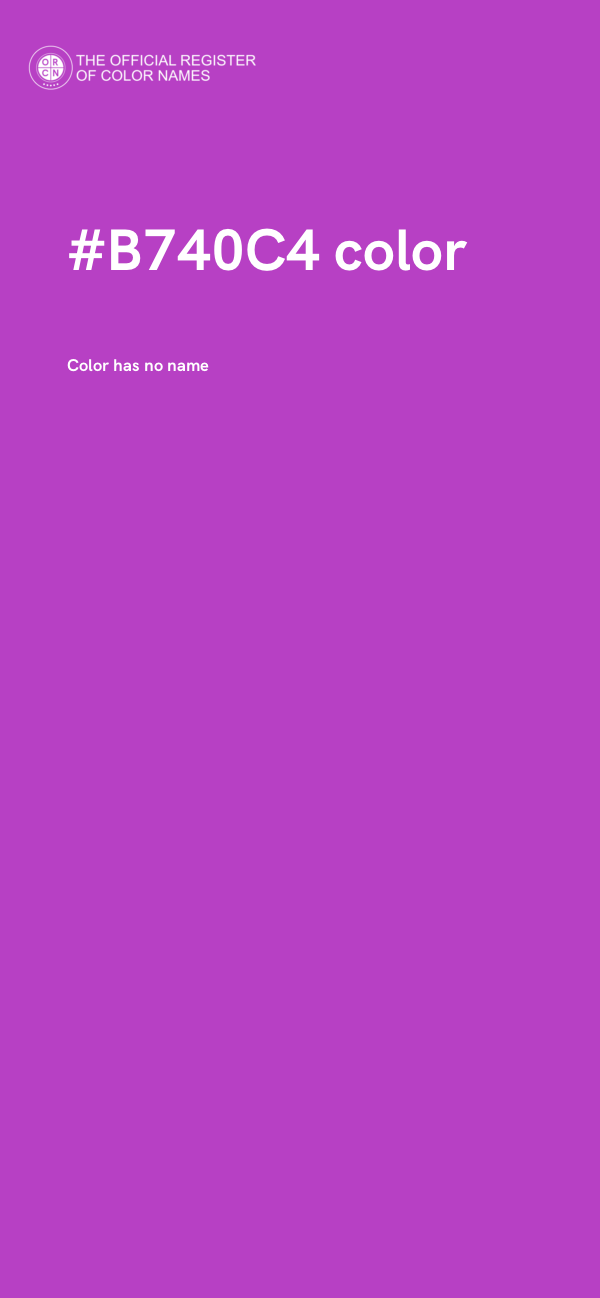#B740C4 color image