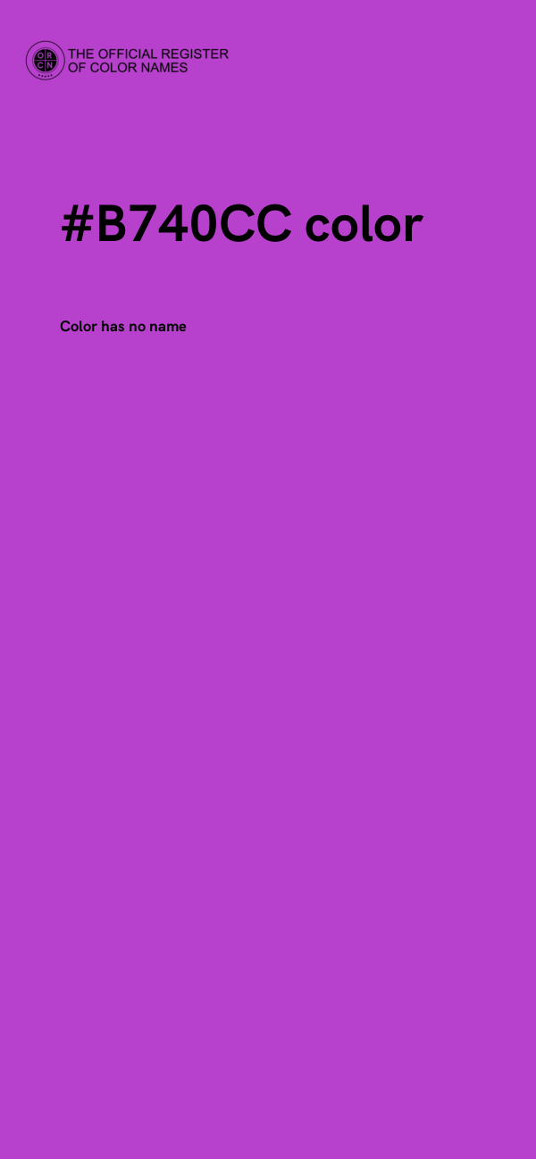 #B740CC color image