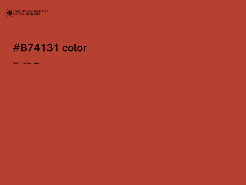 #B74131 color image