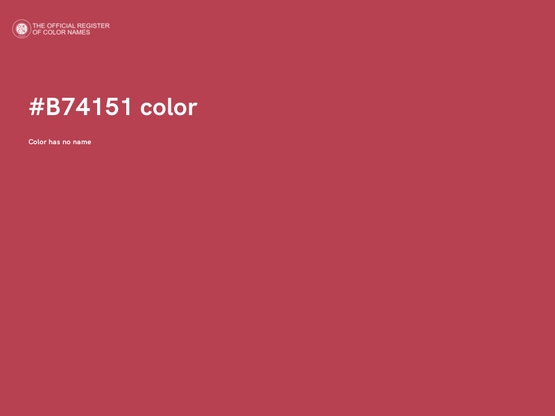 #B74151 color image