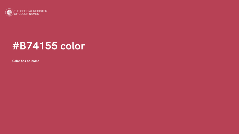 #B74155 color image