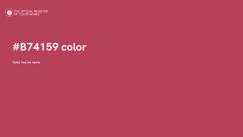 #B74159 color image