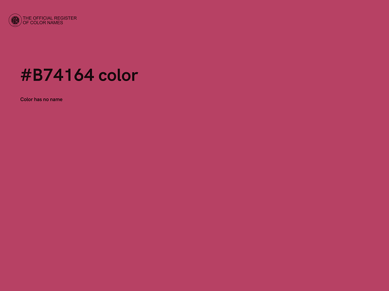 #B74164 color image