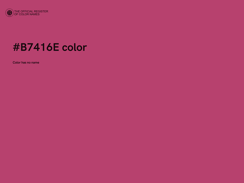 #B7416E color image