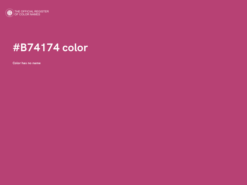 #B74174 color image