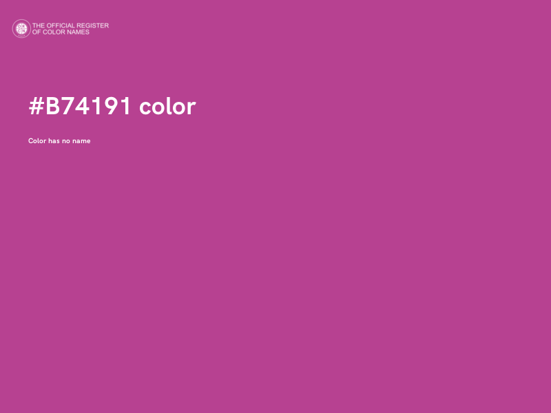 #B74191 color image