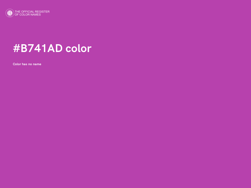 #B741AD color image