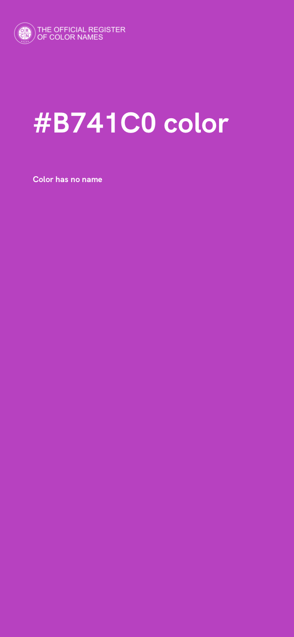 #B741C0 color image