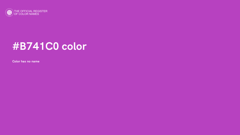 #B741C0 color image