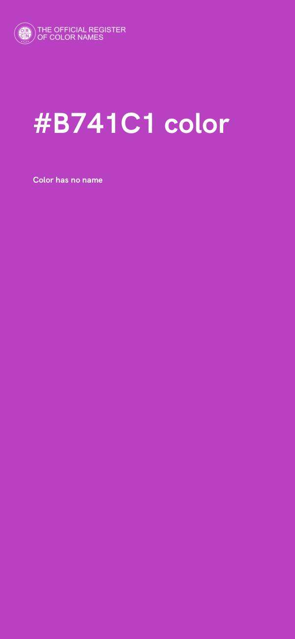 #B741C1 color image