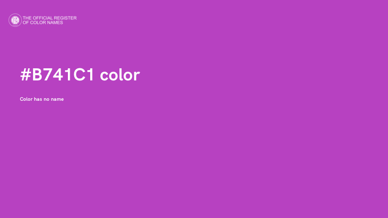 #B741C1 color image