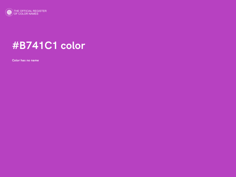 #B741C1 color image