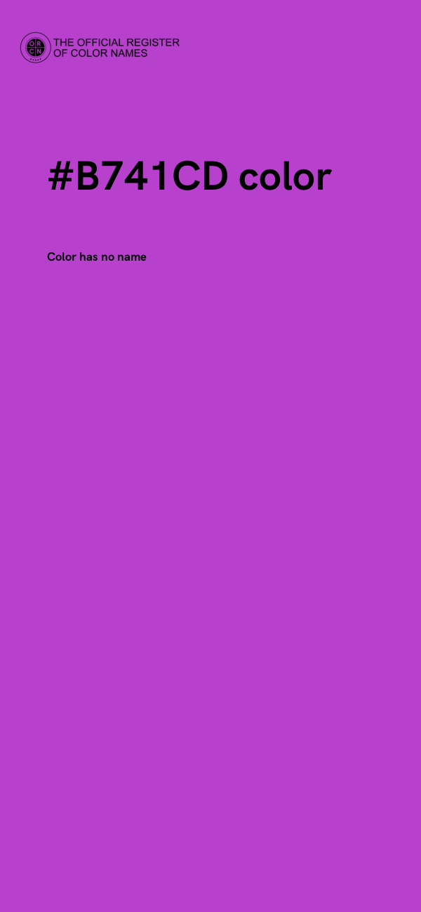 #B741CD color image