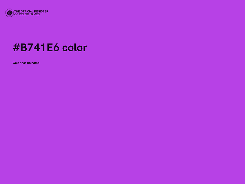 #B741E6 color image