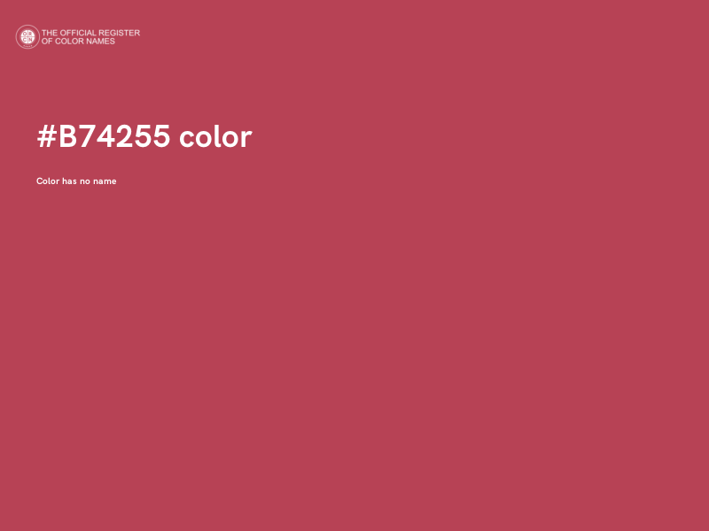 #B74255 color image
