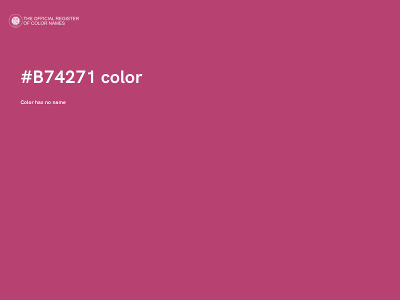 #B74271 color image