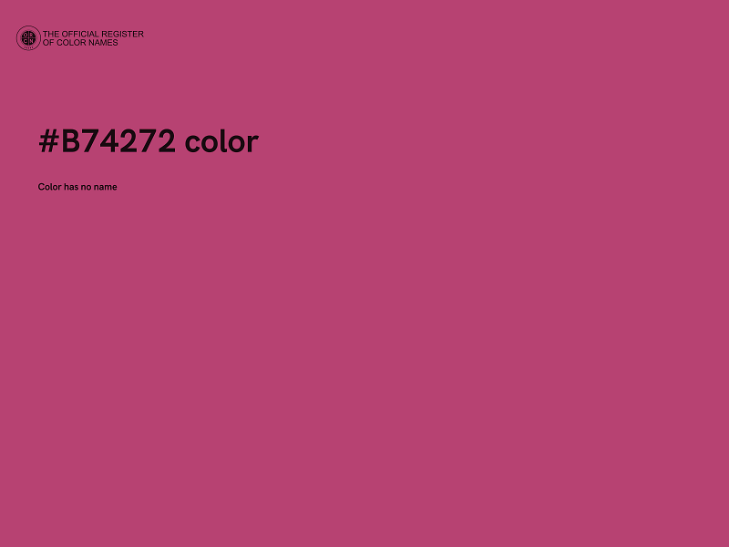 #B74272 color image