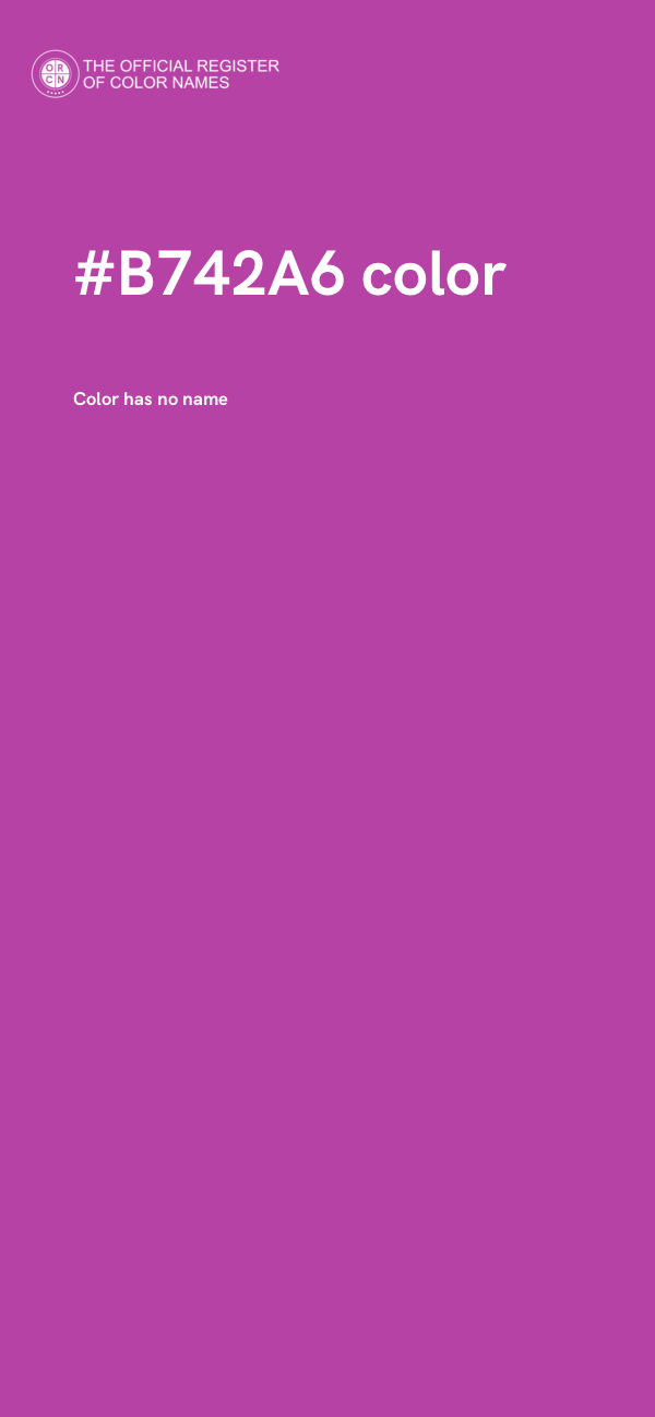 #B742A6 color image