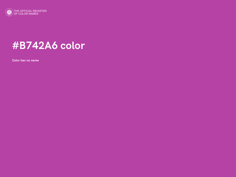 #B742A6 color image