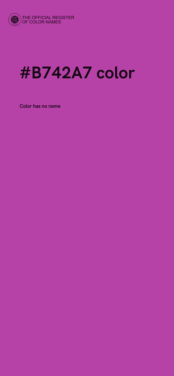 #B742A7 color image