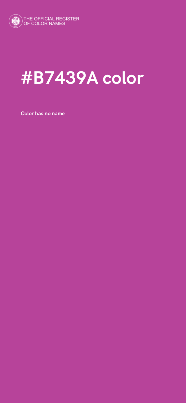 #B7439A color image