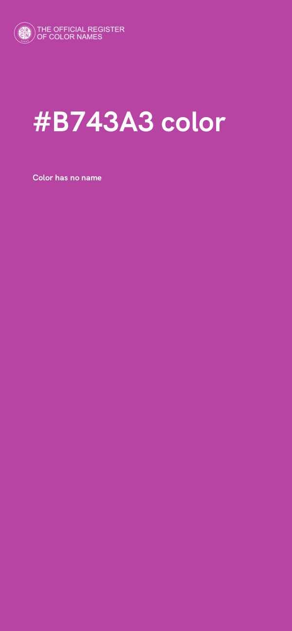 #B743A3 color image