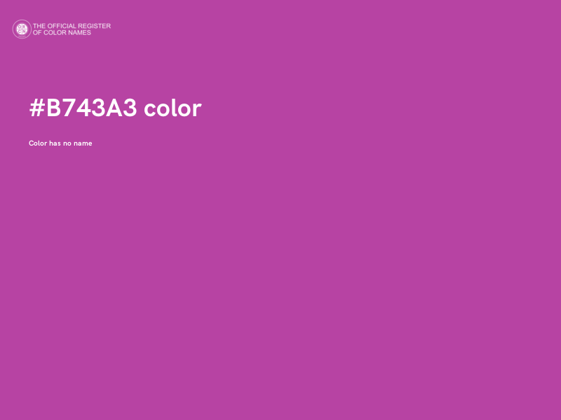 #B743A3 color image
