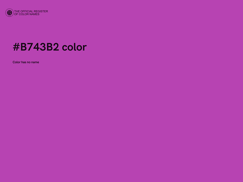 #B743B2 color image