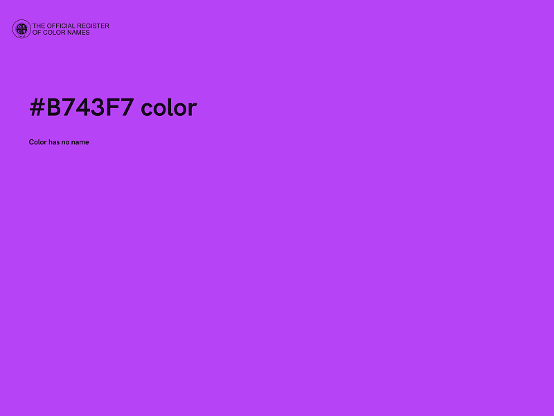 #B743F7 color image