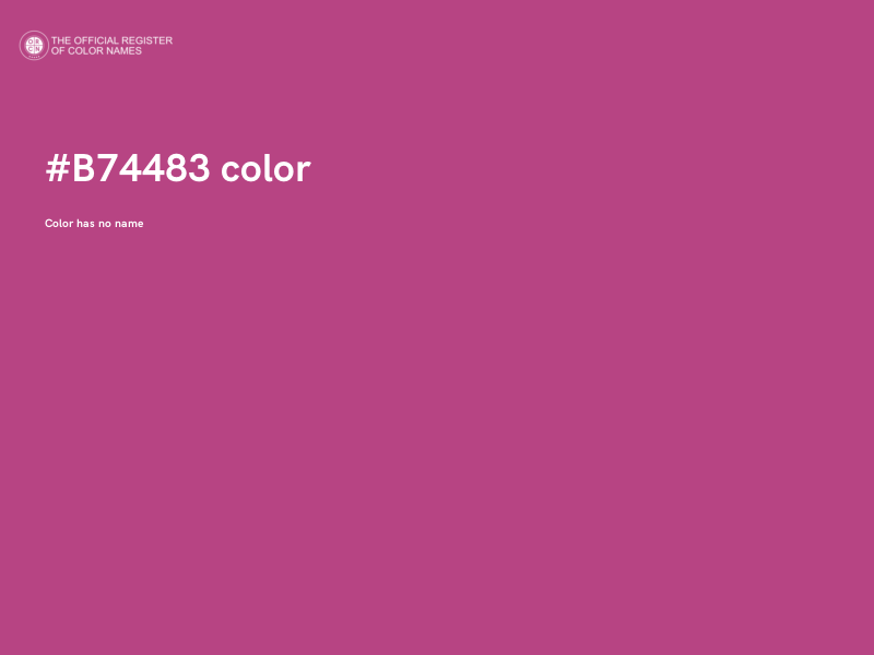 #B74483 color image