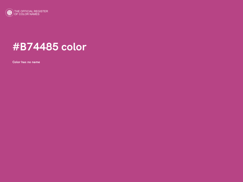 #B74485 color image