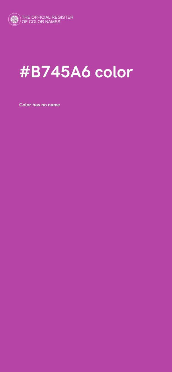 #B745A6 color image