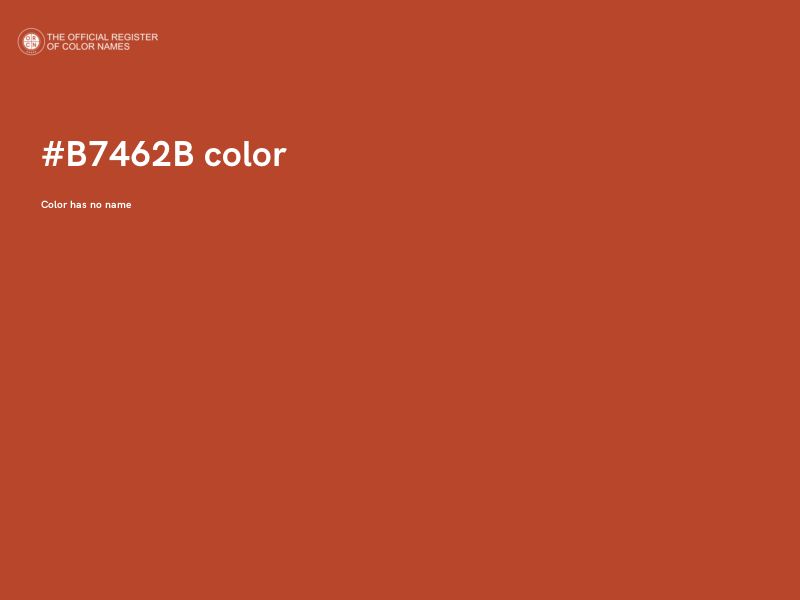 #B7462B color image