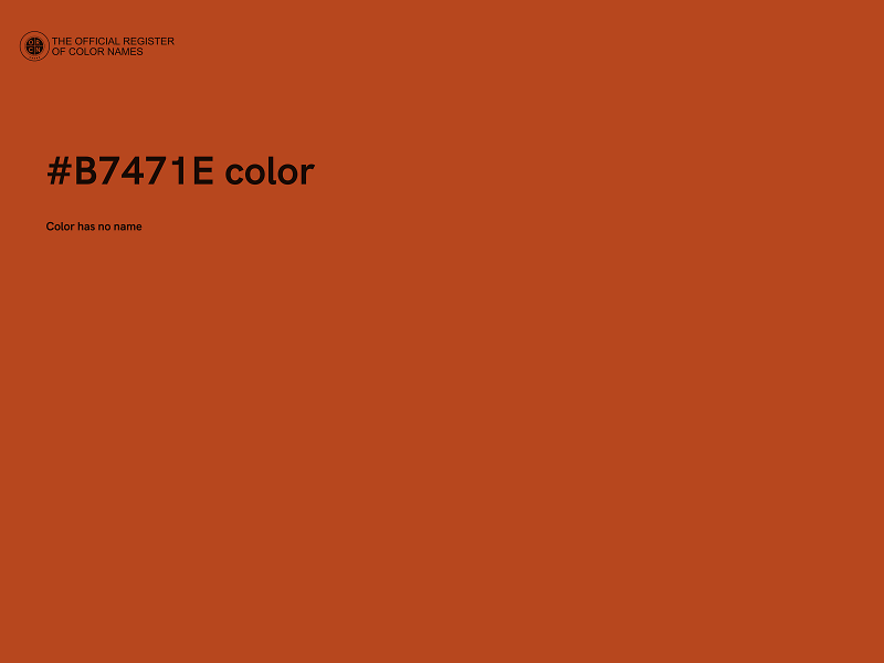 #B7471E color image
